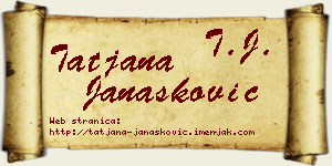 Tatjana Janašković vizit kartica